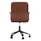 Martha Stewart Taytum Upholstered Office Chair in Saddle Brown/Oil Rubbed Bronze CH-142370-BR-BK-MS - alternate 5
